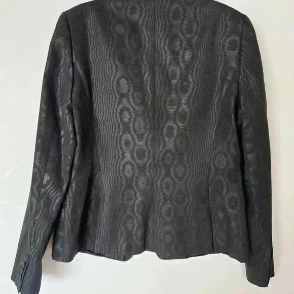 NEW! L.K. Bennett Satin Patterned Tailored Single-Breasted Blazer - Picture 2 of 8